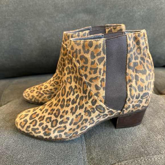 Golden Goose Dana Leopard Brown Boots Ankle Low Heel Booties - Picture 3 of 14